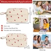 image:imageBluboon Big Capacity Pencil Case Pencil Pouch Pen Case School Supplies Cute Pencil Box Pencil Bag for Teen Girls Boys Women Man Brown White CheckedA Strawberry Beige