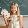 image:imageBluboon Big Capacity Pencil Case Pencil Pouch Pen Case School Supplies Cute Pencil Box Pencil Bag for Teen Girls Boys Women Man Brown White CheckedA Strawberry Beige