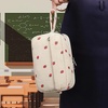 image:imageBluboon Big Capacity Pencil Case Pencil Pouch Pen Case School Supplies Cute Pencil Box Pencil Bag for Teen Girls Boys Women Man Brown White CheckedA Strawberry Beige
