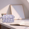image:imageBluboon Big Capacity Pencil Case Pencil Pouch Pen Case School Supplies Cute Pencil Box Pencil Bag for Teen Girls Boys Women Man Brown White CheckedBeige Flower Purple