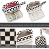 image:imageBluboon Big Capacity Pencil Case Pencil Pouch Pen Case School Supplies Cute Pencil Box Pencil Bag for Teen Girls Boys Women Man Brown White CheckedBlack White Checked