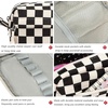 image:imageBluboon Big Capacity Pencil Case Pencil Pouch Pen Case School Supplies Cute Pencil Box Pencil Bag for Teen Girls Boys Women Man Brown White CheckedBlack White Checked