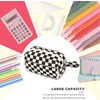 image:imageBluboon Big Capacity Pencil Case Pencil Pouch Pen Case School Supplies Cute Pencil Box Pencil Bag for Teen Girls Boys Women Man Brown White CheckedBlack White Checked