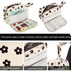 image:imageBluboon Big Capacity Pencil Case Pencil Pouch Pen Case School Supplies Cute Pencil Box Pencil Bag for Teen Girls Boys Women Man Brown White CheckedBlack Floral 95