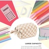 image:imageBluboon Big Capacity Pencil Case Pencil Pouch Pen Case School Supplies Cute Pencil Box Pencil Bag for Teen Girls Boys Women Man Brown White CheckedBrown White Checked