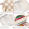 image:imageBluboon Big Capacity Pencil Case Pencil Pouch Pen Case School Supplies Cute Pencil Box Pencil Bag for Teen Girls Boys Women Man Brown White CheckedBrown White Checked