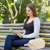 image:imageBluboon Big Capacity Pencil Case Pencil Pouch Pen Case School Supplies Cute Pencil Box Pencil Bag for Teen Girls Boys Women Man Brown White CheckedBrown White Checked