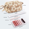 image:imageBluboon Big Capacity Pencil Case Pencil Pouch Pen Case School Supplies Cute Pencil Box Pencil Bag for Teen Girls Boys Women Man Brown White CheckedFlower Brown