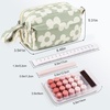 image:imageBluboon Big Capacity Pencil Case Pencil Pouch Pen Case School Supplies Cute Pencil Box Pencil Bag for Teen Girls Boys Women Man Brown White CheckedFlower Green