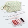 image:imageBluboon Big Capacity Pencil Case Pencil Pouch Pen Case School Supplies Cute Pencil Box Pencil Bag for Teen Girls Boys Women Man Brown White CheckedGreen White Checkered