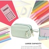 image:imageBluboon Big Capacity Pencil Case Pencil Pouch Pen Case School Supplies Cute Pencil Box Pencil Bag for Teen Girls Boys Women Man Brown White CheckedGreen White Stripes