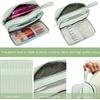 image:imageBluboon Big Capacity Pencil Case Pencil Pouch Pen Case School Supplies Cute Pencil Box Pencil Bag for Teen Girls Boys Women Man Brown White CheckedGreen White Stripes