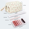 image:imageBluboon Big Capacity Pencil Case Pencil Pouch Pen Case School Supplies Cute Pencil Box Pencil Bag for Teen Girls Boys Women Man Brown White CheckedPink bow flower 212Beige