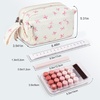 image:imageBluboon Big Capacity Pencil Case Pencil Pouch Pen Case School Supplies Cute Pencil Box Pencil Bag for Teen Girls Boys Women Man Brown White CheckedPink bow 6