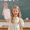 image:imageBluboon Big Capacity Pencil Case Pencil Pouch Pen Case School Supplies Cute Pencil Box Pencil Bag for Teen Girls Boys Women Man Brown White CheckedPink bow flower 212Pink