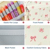 image:imageBluboon Big Capacity Pencil Case Pencil Pouch Pen Case School Supplies Cute Pencil Box Pencil Bag for Teen Girls Boys Women Man Brown White CheckedPink bow flower 212Beige