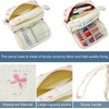 image:imageBluboon Big Capacity Pencil Case Pencil Pouch Pen Case School Supplies Cute Pencil Box Pencil Bag for Teen Girls Boys Women Man Brown White CheckedPink bow 6