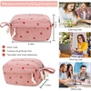 image:imageBluboon Big Capacity Pencil Case Pencil Pouch Pen Case School Supplies Cute Pencil Box Pencil Bag for Teen Girls Boys Women Man Brown White CheckedStrawberry Pink2