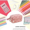 image:imageBluboon Big Capacity Pencil Case Pencil Pouch Pen Case School Supplies Cute Pencil Box Pencil Bag for Teen Girls Boys Women Man Brown White CheckedStrawberry Pink2