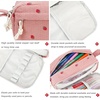 image:imageBluboon Big Capacity Pencil Case Pencil Pouch Pen Case School Supplies Cute Pencil Box Pencil Bag for Teen Girls Boys Women Man Brown White CheckedStrawberry Pink2