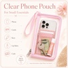 image:imageBluboon Clear Pool Tote Bag Women Beach Bags with Laundry Bag Phone Pouch Cute Bow Tote Fit 40oz Tumbler for Cruise VacationPink Jelly