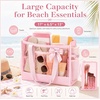 image:imageBluboon Clear Pool Tote Bag Women Beach Bags with Laundry Bag Phone Pouch Cute Bow Tote Fit 40oz Tumbler for Cruise VacationPink Jelly