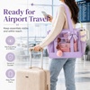image:imageBluboon Clear Pool Tote Bag Women Beach Bags with Laundry Bag Phone Pouch Cute Bow Tote Fit 40oz Tumbler for Cruise VacationPurple