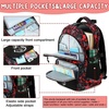image:imageBluboon Cute Backpack for Girls Kawaii School Backpack with Bowknot amp Pom WideOpen Design Lightweight Kids Backpack with Compartments Aesthetic Bookbag for Elementary Middle SchoolBoyred Doodle 2pcs