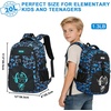 image:imageBluboon Cute Backpack for Girls Kawaii School Backpack with Bowknot amp Pom WideOpen Design Lightweight Kids Backpack with Compartments Aesthetic Bookbag for Elementary Middle SchoolBlue Graffiti