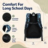 image:imageBluboon Cute Backpack for Girls Kawaii School Backpack with Bowknot amp Pom WideOpen Design Lightweight Kids Backpack with Compartments Aesthetic Bookbag for Elementary Middle SchoolBlue Graffiti 2piece Set