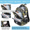 image:imageBluboon Cute Backpack for Girls Kawaii School Backpack with Bowknot amp Pom WideOpen Design Lightweight Kids Backpack with Compartments Aesthetic Bookbag for Elementary Middle SchoolBoyyellow Camo