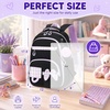 image:imageBluboon Cute Backpack for Girls Kawaii School Backpack with Bowknot amp Pom WideOpen Design Lightweight Kids Backpack with Compartments Aesthetic Bookbag for Elementary Middle SchoolPurple Black