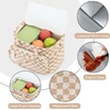 image:imageBluboon Insulated Lunch Bag for Women Stylish Corduroy Lunch Tote with Bottle Holder Fits 40oz Tumbler Leakproof Large Capacity Lunch Bag with Shoulder Strap for Work School PicnicCorduroy Brown White checkered