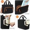 image:imageBluboon Insulated Lunch Bag for Women Stylish Corduroy Lunch Tote with Bottle Holder Fits 40oz Tumbler Leakproof Large Capacity Lunch Bag with Shoulder Strap for Work School PicnicCorduroy Black Brown