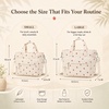 image:imageBluboon Insulated Lunch Bag for Women Stylish Corduroy Lunch Tote with Bottle Holder Fits 40oz Tumbler Leakproof Large Capacity Lunch Bag with Shoulder Strap for Work School PicnicStrawberry Print BeigeL
