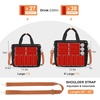 image:imageBluboon Insulated Lunch Bag for Women Stylish Corduroy Lunch Tote with Bottle Holder Fits 40oz Tumbler Leakproof Large Capacity Lunch Bag with Shoulder Strap for Work School PicnicCorduroy Black Brown