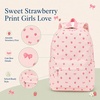 image:imageBluboon School Backpack for Teen Girls Women Laptop Backpack College Bookbags Middle School Travel Work Commuter Back Pack Khaki WhiteBeige Base Pink Strawberry Bow