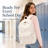 image:imageBluboon School Backpack for Teen Girls Women Laptop Backpack College Bookbags Middle School Travel Work Commuter Back Pack Khaki WhiteBeige Bow Tie