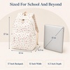 image:imageBluboon School Backpack for Teen Girls Women Laptop Backpack College Bookbags Middle School Travel Work Commuter Back Pack Khaki WhiteBeige Bow Tie