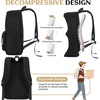 image:imageBluboon School Backpack for Teen Girls Women Laptop Backpack College Bookbags Middle School Travel Work Commuter Back Pack Khaki WhiteBlack 12