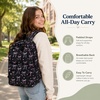 image:imageBluboon School Backpack for Teen Girls Women Laptop Backpack College Bookbags Middle School Travel Work Commuter Back Pack Khaki WhiteBlack Base Pink Bow  Heart
