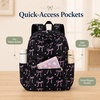 image:imageBluboon School Backpack for Teen Girls Women Laptop Backpack College Bookbags Middle School Travel Work Commuter Back Pack Khaki WhiteBlack Base Pink Bow  Heart
