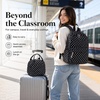 image:imageBluboon School Backpack for Teen Girls Women Laptop Backpack College Bookbags Middle School Travel Work Commuter Back Pack Khaki WhiteBlack Podka Dot
