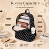 image:imageBluboon School Backpack for Teen Girls Women Laptop Backpack College Bookbags Middle School Travel Work Commuter Back Pack Khaki WhiteBlack Podka Dot