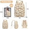image:imageBluboon School Backpack for Teen Girls Women Laptop Backpack College Bookbags Middle School Travel Work Commuter Back Pack Khaki WhiteBrown Flower 157