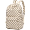 image:imageBluboon School Backpack for Teen Girls Women Laptop Backpack College Bookbags Middle School Travel Work Commuter Back Pack Khaki WhiteBrown White Grid