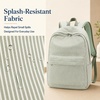 image:imageBluboon School Backpack for Teen Girls Women Laptop Backpack College Bookbags Middle School Travel Work Commuter Back Pack Khaki WhiteGreen  White Striped