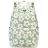 image:imageBluboon School Backpack for Teen Girls Women Laptop Backpack College Bookbags Middle School Travel Work Commuter Back Pack Khaki WhiteGreen Grey