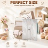 image:imageBluboon School Backpack for Teen Girls Women Laptop Backpack College Bookbags Middle School Travel Work Commuter Back Pack Khaki WhiteKhaki White