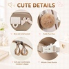 image:imageBluboon School Backpack for Teen Girls Women Laptop Backpack College Bookbags Middle School Travel Work Commuter Back Pack Khaki WhiteKhaki White